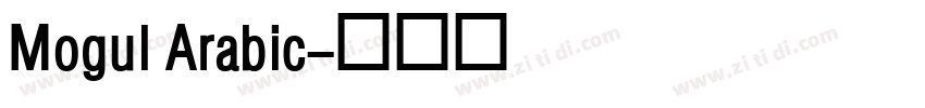 Mogul Arabic字体转换